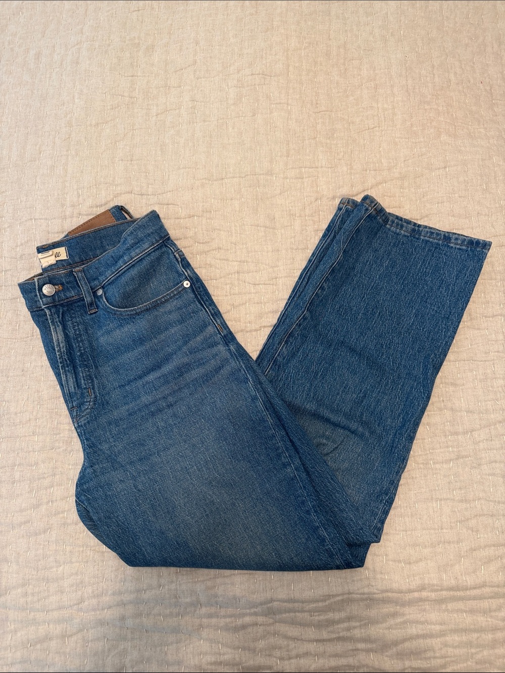 Madewell The Perfect Vintage Wide-Leg Jeans Size 28 Blue Wash